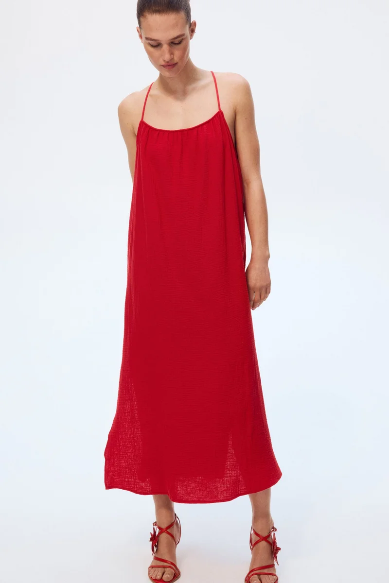 اتش اند ام فستان شاطئ من الموسلين